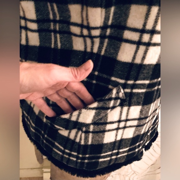 Woolrich Vintage Wool Vest with Faux Fur Lining - Black & Cream Buffalo … - Picture 5 of 13